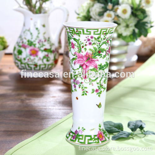 Elegant Fine New Bone China Tall Ceramic Flower Vase of In April